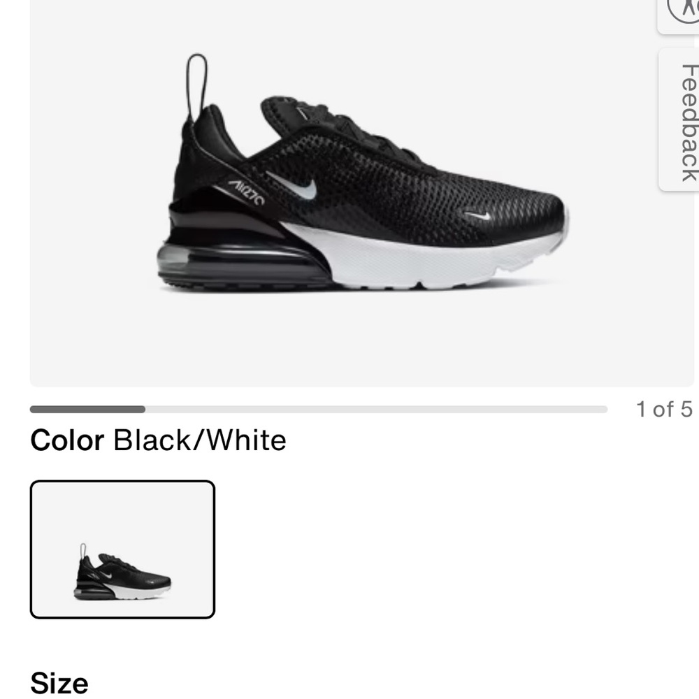 Nike kids air max 270